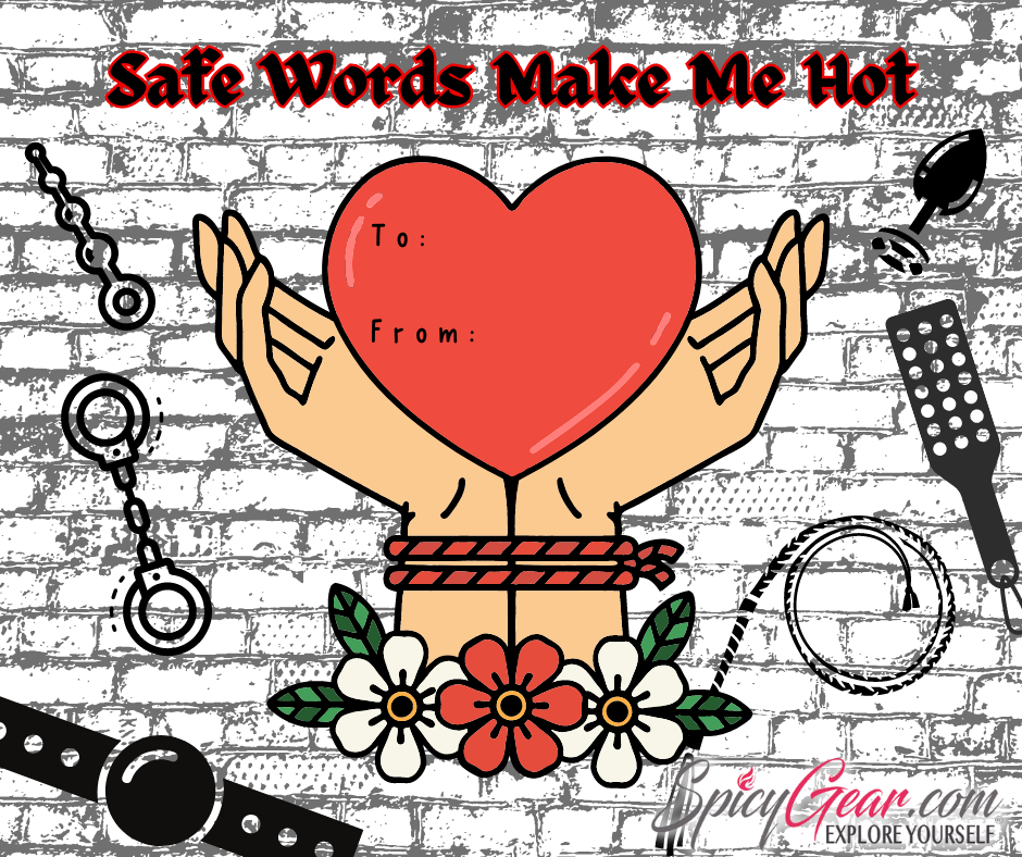 Safe Words Make Me Got Valentine's Day Card - SpicyGear.com