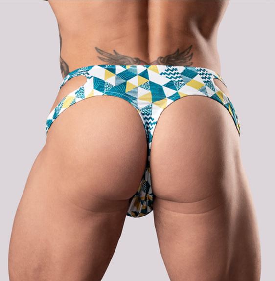 Cut It Out! Cut Out Thong Blue - S/M