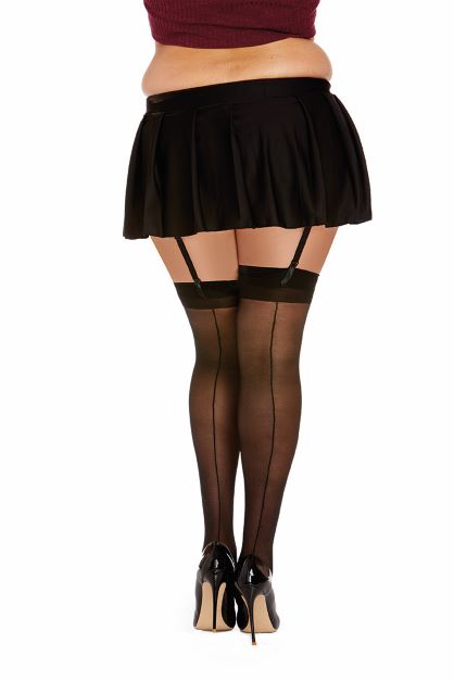 Sheer Thigh High Stockings - Queen Size
