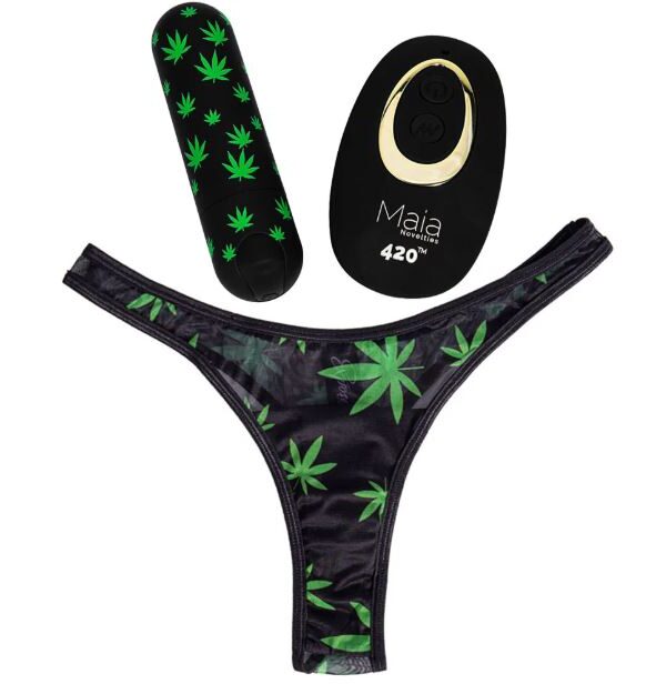 Date Night 420 Vibrating Panty + Remote - S/M