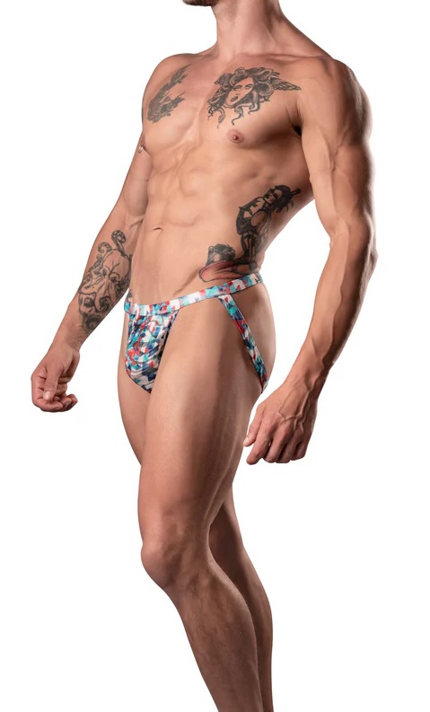 Your Lace or Mine Jock Strap Red, White, and Blue - L/XL