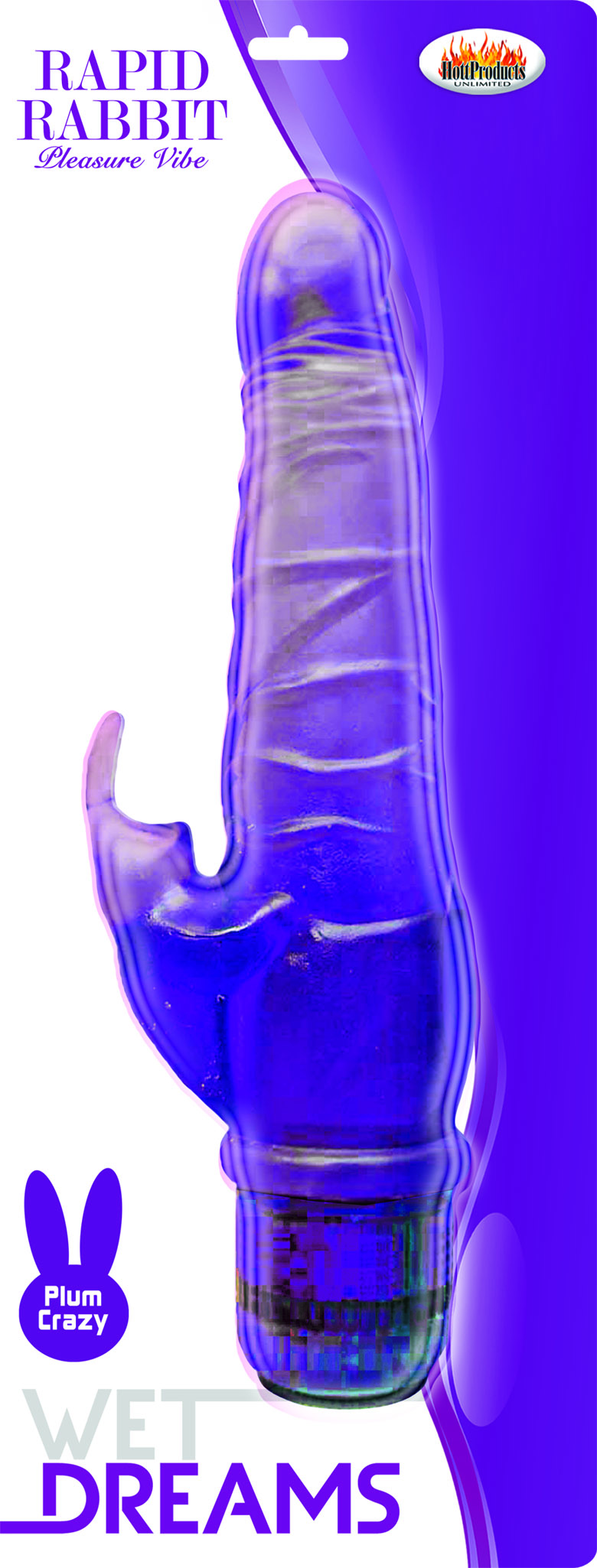 Wet Dreams Rapid Rabbit Vibrator - Purple