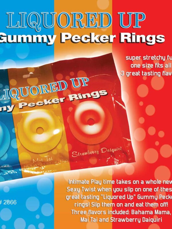 Liquored Up Pecker Gummy Rings 3pk