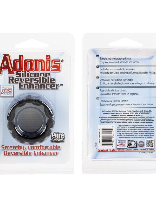Adonis Reversible Enhancer Erection Ring - Black