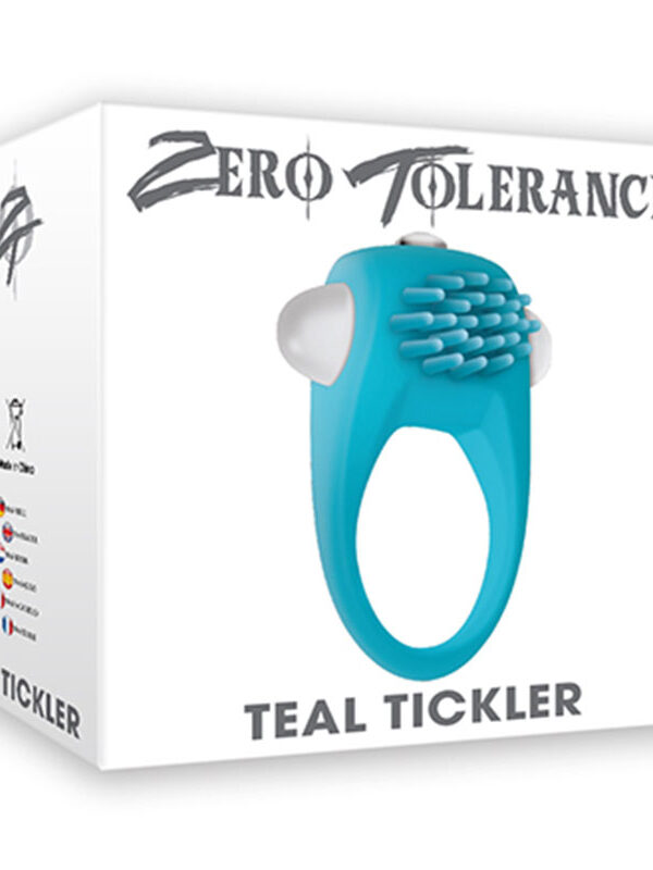 Zero Tolerance Teal Tickler Vibrating Cock Ring