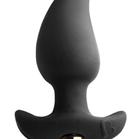 Butt Quiver Vibrating Anal Plug - 3" Black