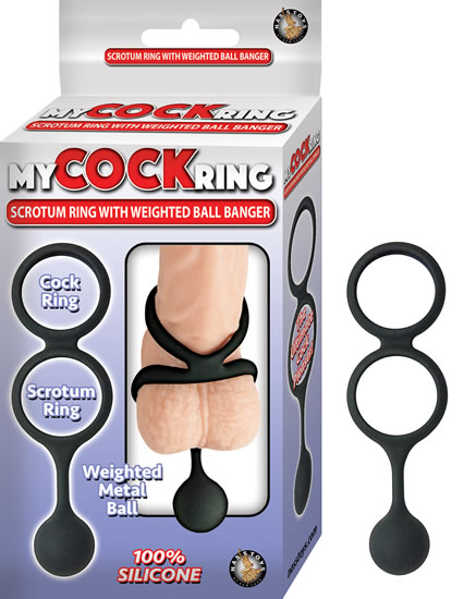 Vibrating Scrotum Ring + Weighted Ball Banger