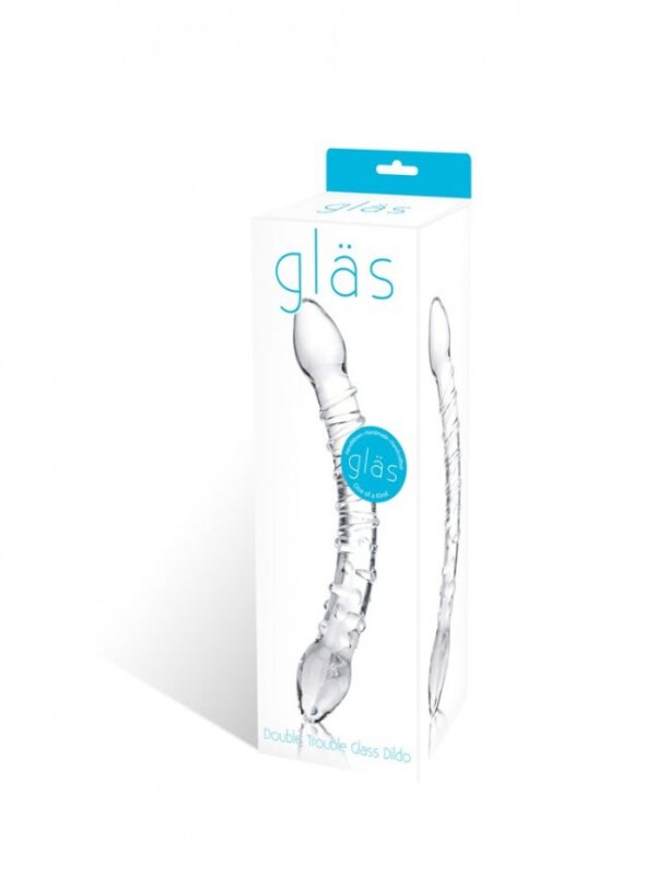 Glas Double Trouble Glass Dildo - 9.5"
