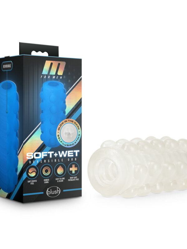 M For Men Soft & Wet Orb Frosted Masturbator
