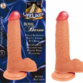 Lifelike Flesh Royal Baron Realistic Dildo - 5"