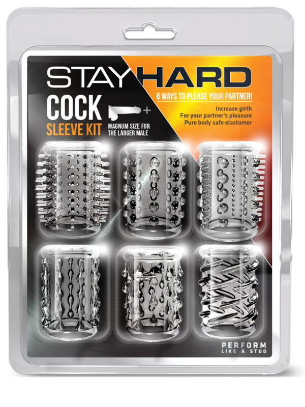 Stay Hard Cock Sleeve Kit - Set of 6