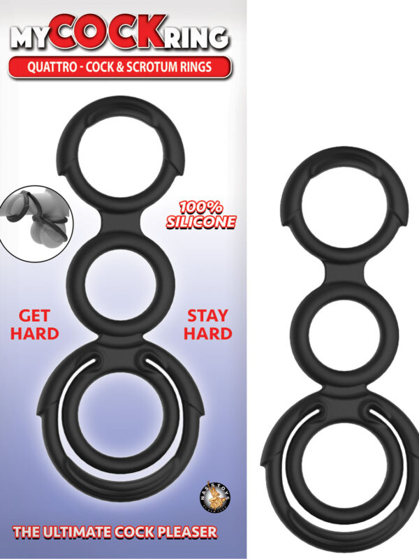 Quattro Cock + Scrotum Rings