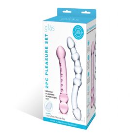 Glas Double Pleasure Glass Dildo Set – 2 Piece