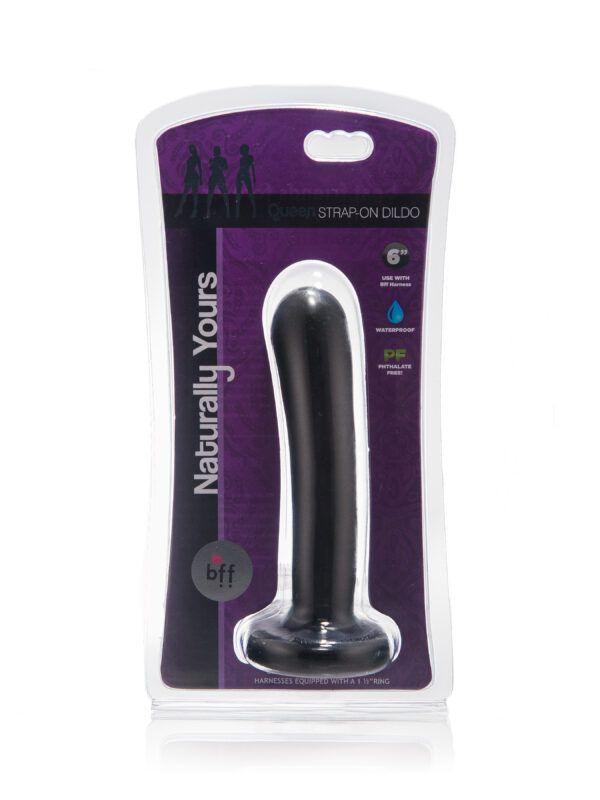 BFF Queen Strap On Dildo – 6" Black