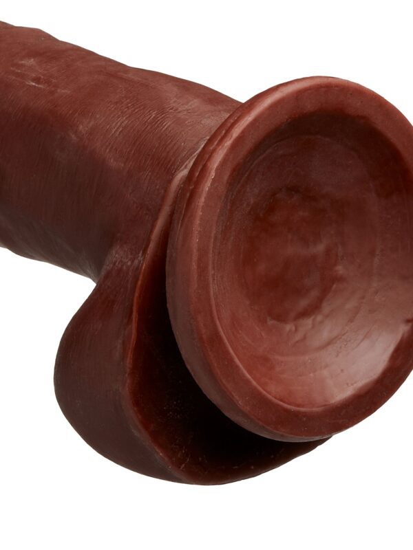 Alternative view of Cloud 9 Dual Density 8in Thick Realistic Dildo - Brown
