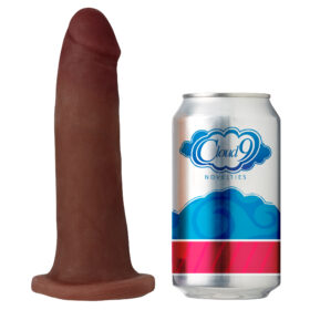 Cloud 9 Dual Density 7in No-Balls Realistic Dildo - Brown