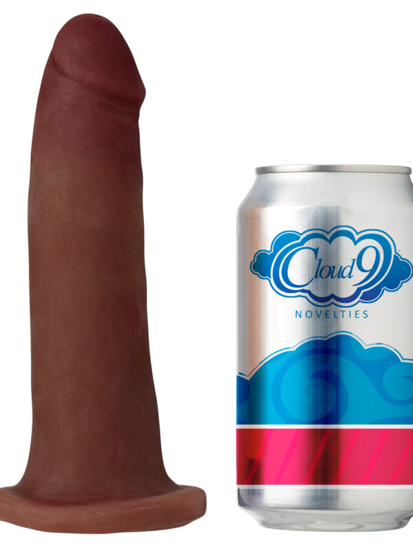 Cloud 9 Dual Density 7in No-Balls Realistic Dildo - Brown