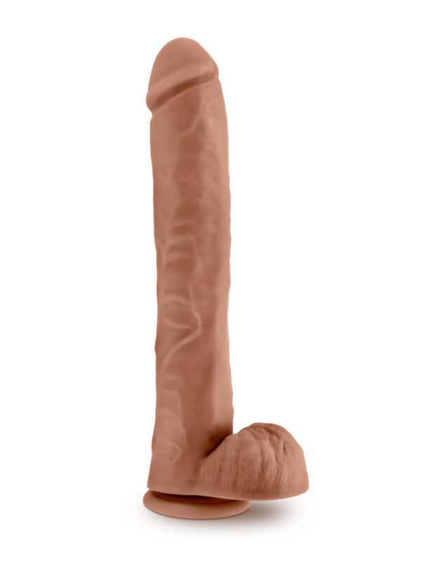 Alternative view of Au Naturel Daddy 14in Giant Realistic Dildo - Mocha