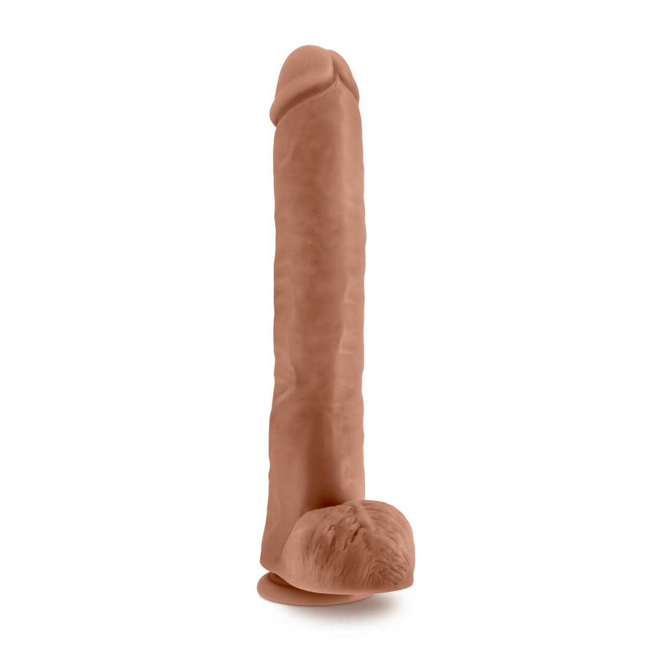 Au Naturel Daddy 14in Giant Realistic Dildo - Mocha - Image 3