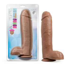 Au Naturel Huge 10.5in Realistic Dildo - Mocha