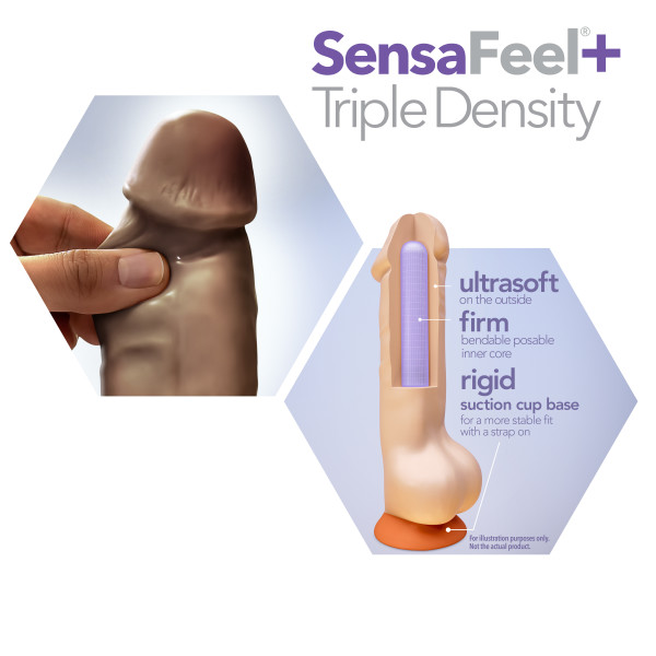 Dr. Skin Plus 9in Posable Realistic Dildo - Chocolate - Image 4