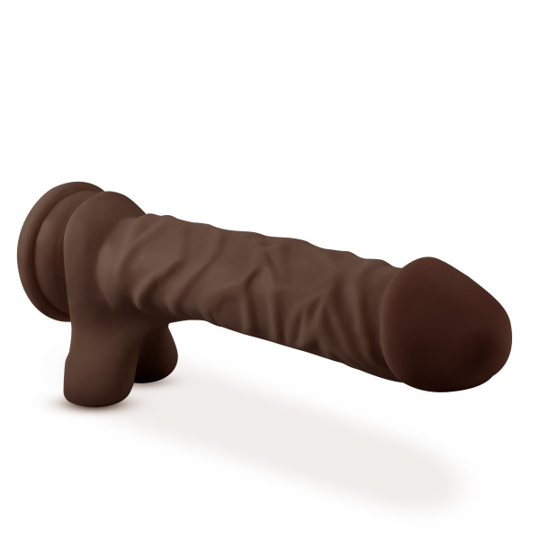 Dr. Skin Plus 9in Posable Realistic Dildo - Chocolate - Image 7
