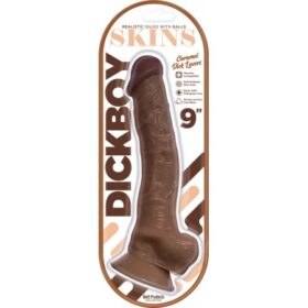 Dickboy Skins 9in Realistic Suction Cup Dildo - Caramel