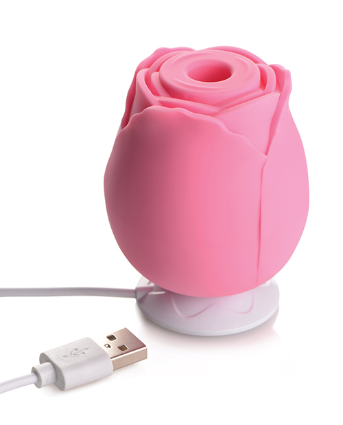 Alternative view of Bloomgasm Wild Rose 10x Clitoral Stimulator - Pink