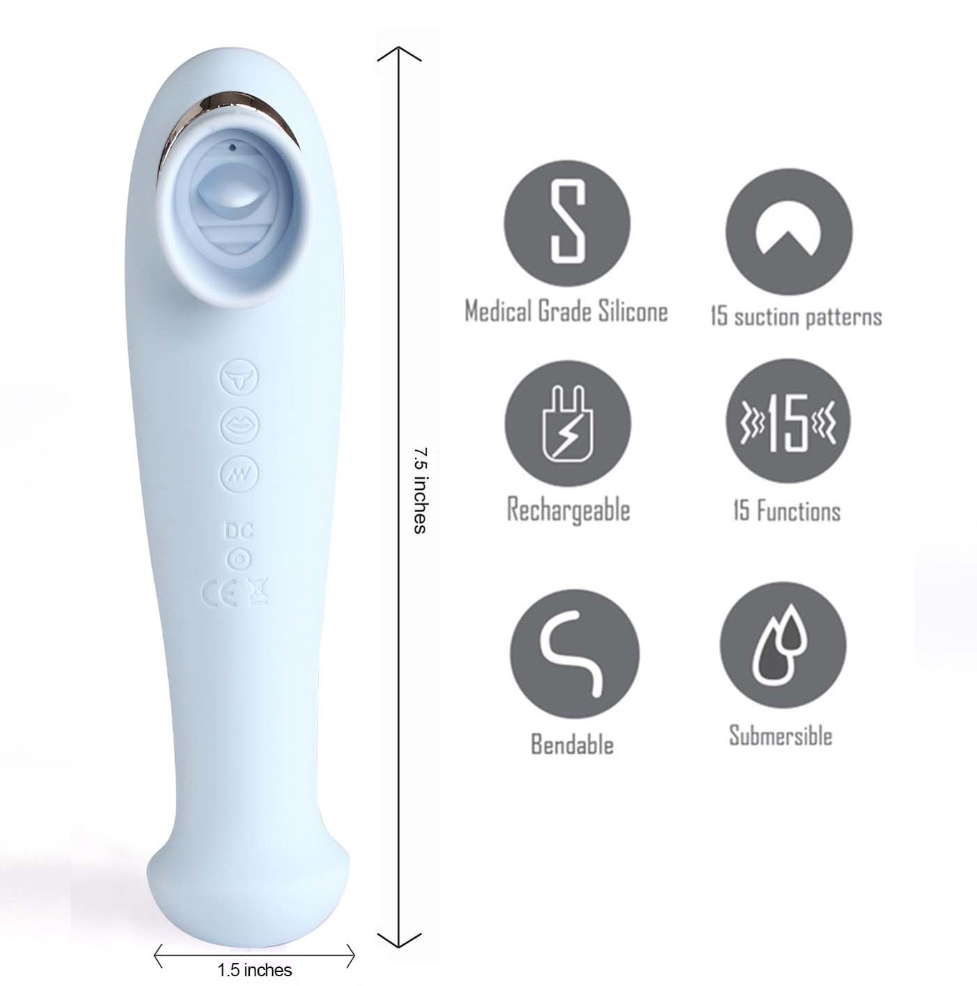 Destiny 3 in 1 Sucking Clitoral Stimulator - Image 6