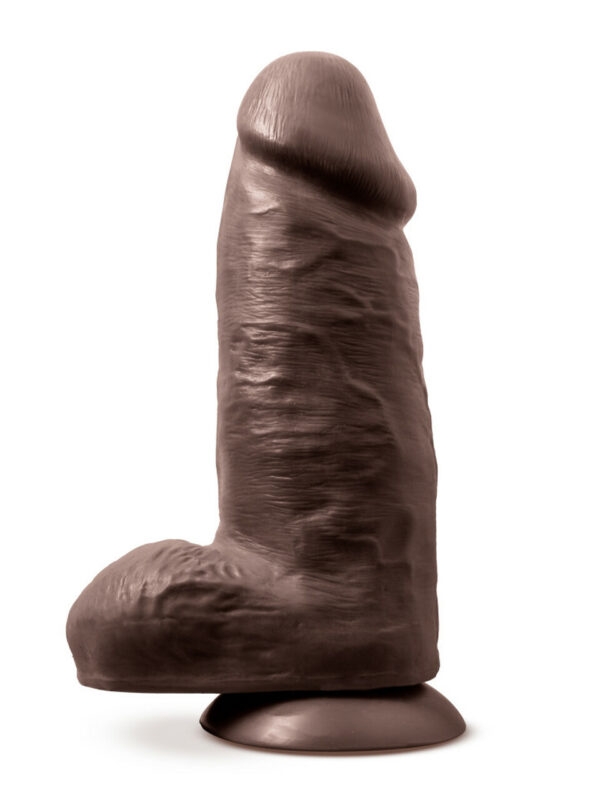 Alternative view of Au Naturel Chub 10in Huge Realistic Dildo - Chocolate