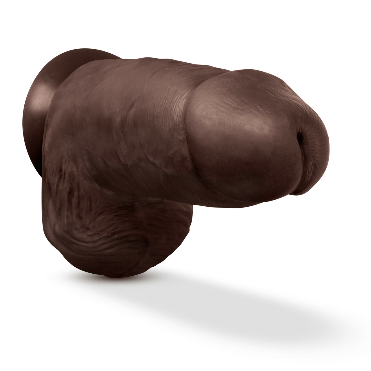 Au Naturel Chub 10in Huge Realistic Dildo - Chocolate - Image 5
