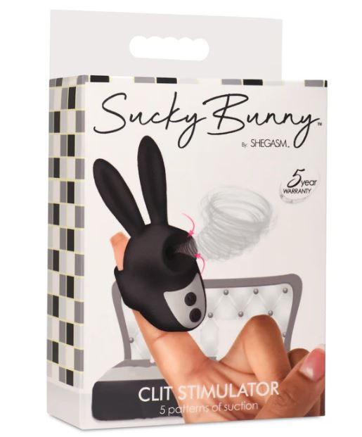 Alternative view of Sucky Bunny Clit Stimulator - Black