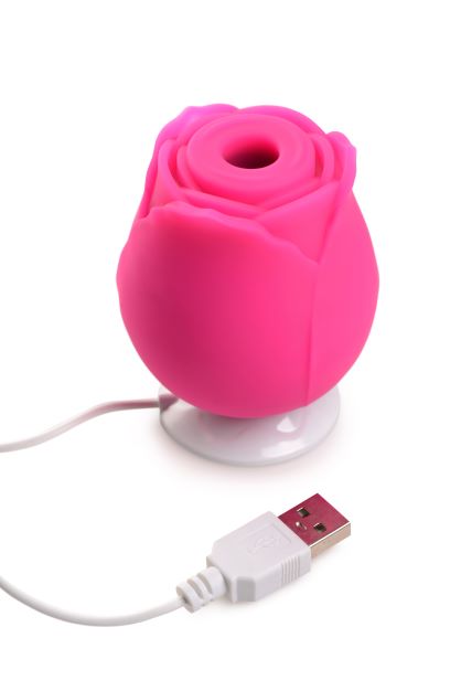 Gossip Rose 10x Silicone Clit Suction Stimulator - Magenta - Image 2