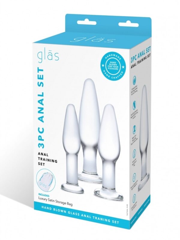 Glas 3-Piece Glass Anal Training Set