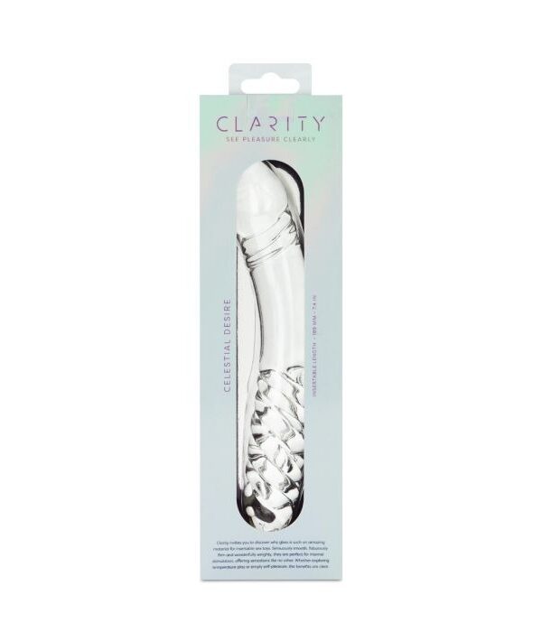 Clarity Celestial Desire 7.4" Double-Ended Glass Dildo