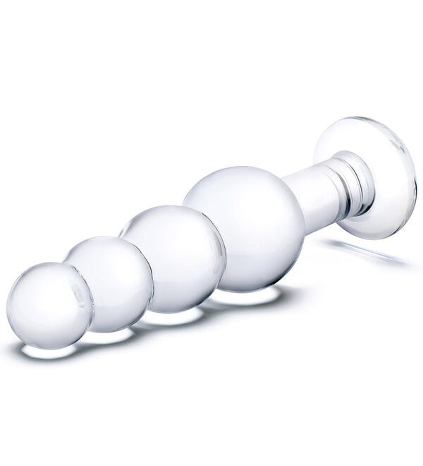 Glas 7.25" XL Graduated Glass Anal Beads - Image 4