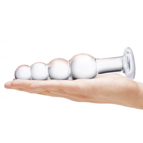 Glas 7.25" XL Graduated Glass Anal Beads - Image 5