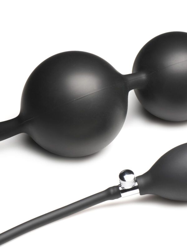 Alternative view of Master Series Ass Rattler Weighted Inflatable Anal Beads