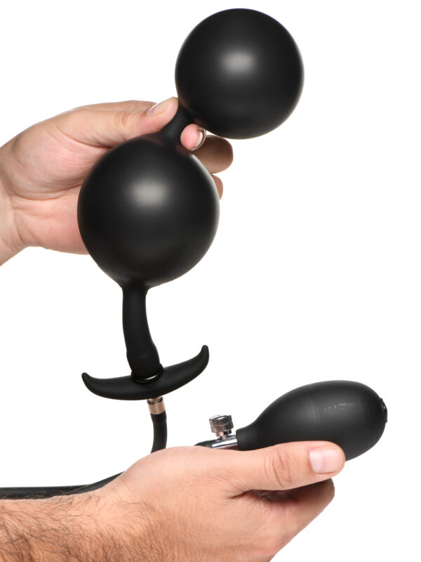 Master Series Ass Rattler Weighted Inflatable Anal Beads