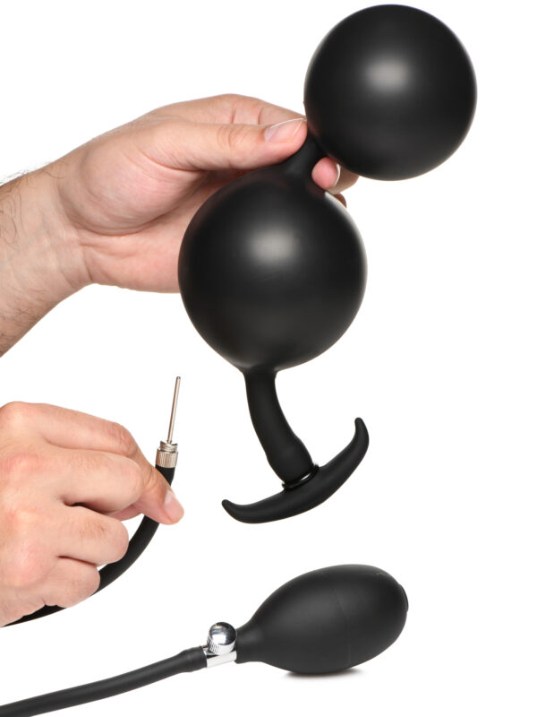 Master Series Ass Rattler Weighted Inflatable Anal Beads - Image 5