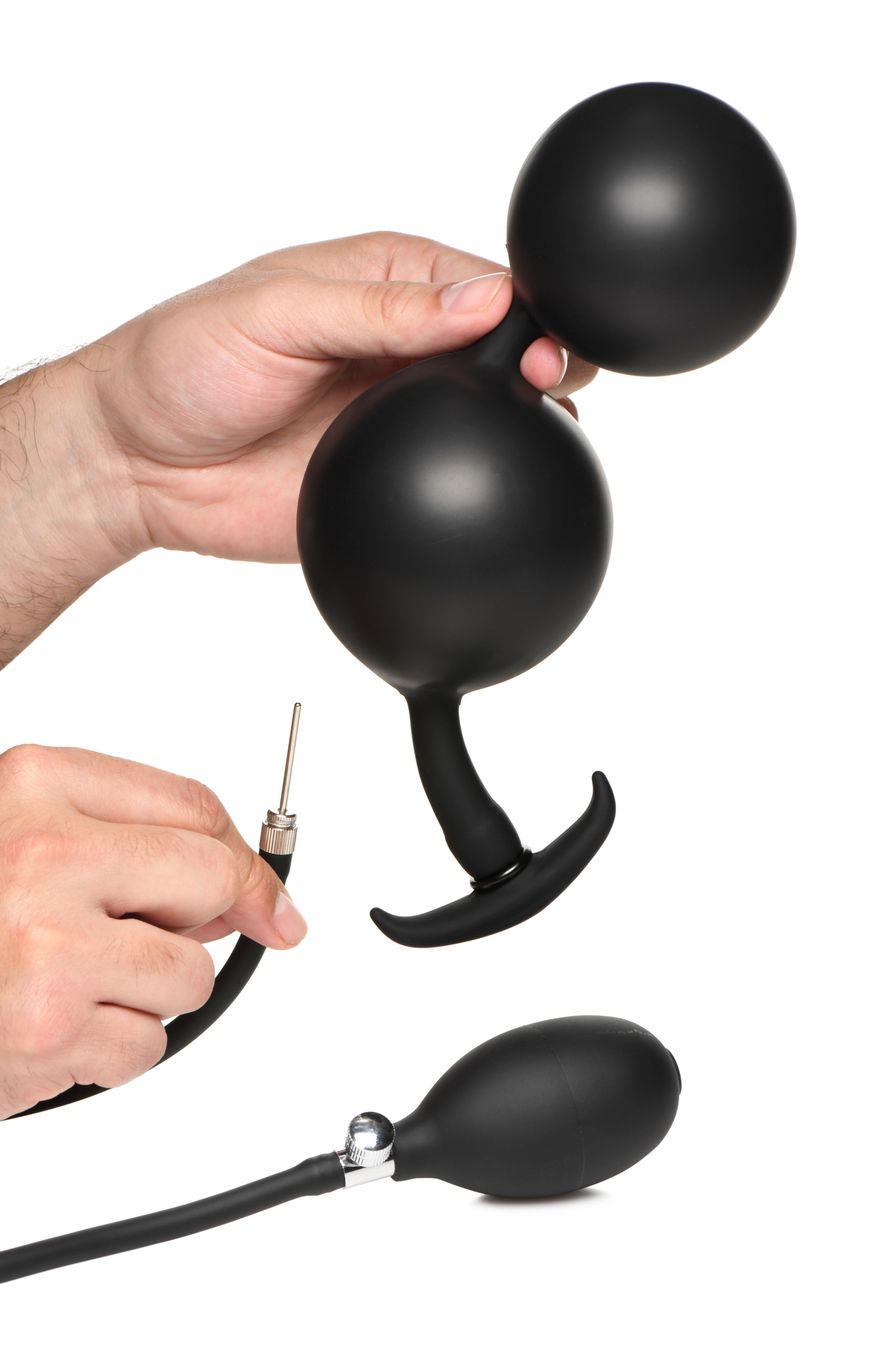 Master Series Ass Rattler Weighted Inflatable Anal Beads - Image 5
