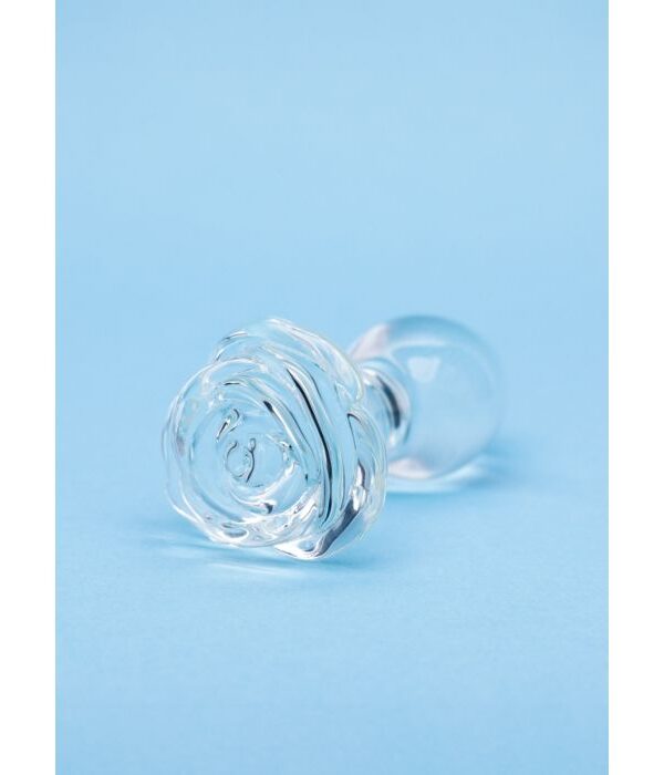 Clarity Utopian Bloom 4.3" Glass Butt Plug - Image 3