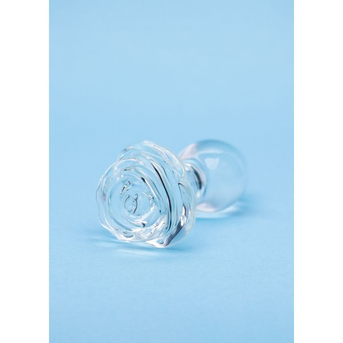 Clarity Utopian Bloom 4.3" Glass Butt Plug - Image 3