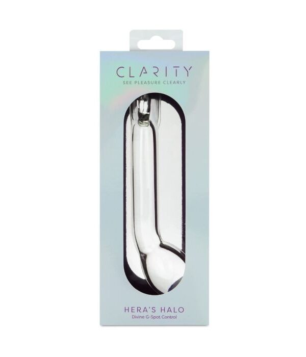 Alternative view of Clarity Hera’s Halo Glass Dildo