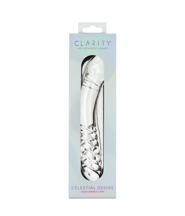 Clarity Celestial Desire 7.4" Double-Ended Glass Dildo - Image 2
