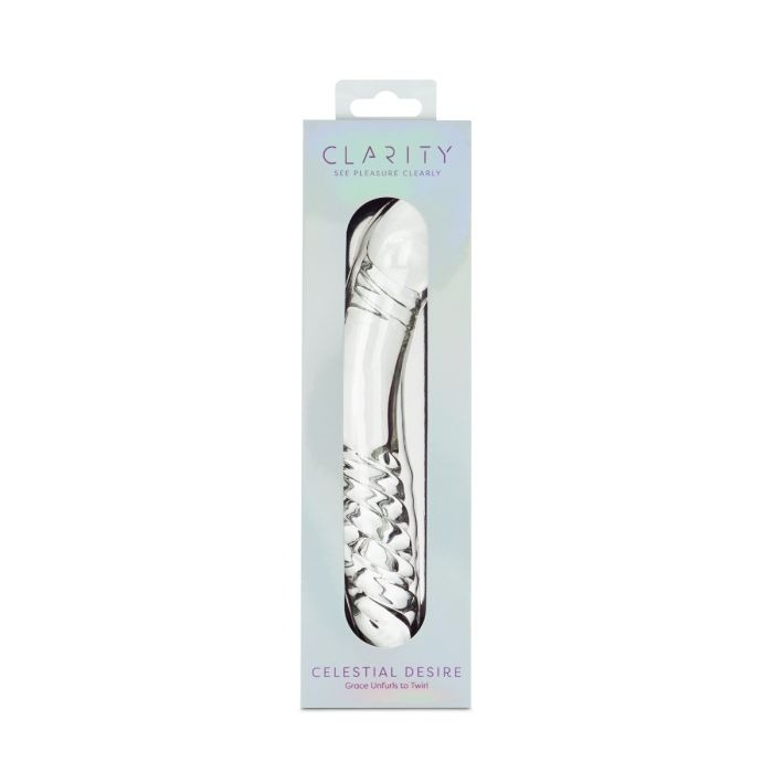 Clarity Celestial Desire 7.4" Double-Ended Glass Dildo - Image 2