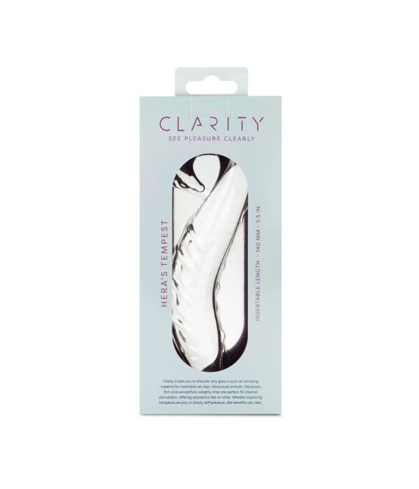 Clarity Hera’s Tempest 5.5" Glass Dildo with Handle