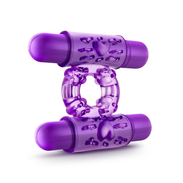 Play with me double play dual vibrating cockring purple - Image 3