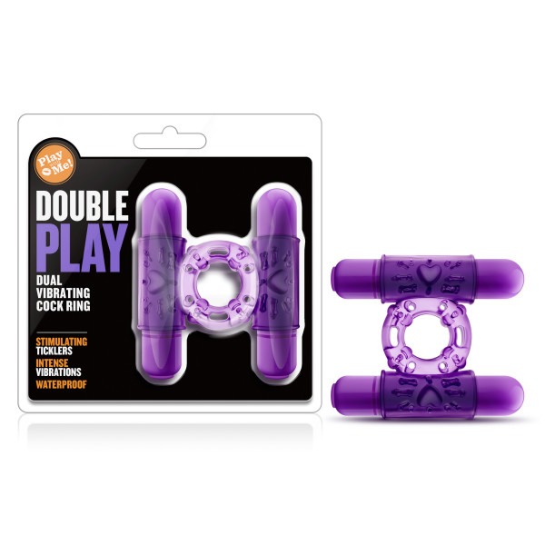 Play with me double play dual vibrating cockring purple - Image 7