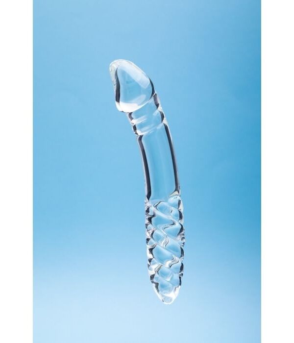 Clarity Celestial Desire 7.4" Double-Ended Glass Dildo - Image 3
